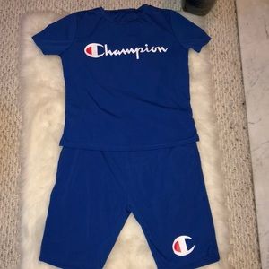 Champion blue outfit Clearance